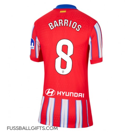 Atletico Madrid Pablo Barrios #8 Fußballbekleidung Heimtrikot Damen 2024-25 Kurzarm